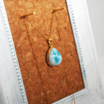 カリブ海の波を閉じ込めたラリマーペンダント～Marea～No.072（一点物） - 画像 (3)