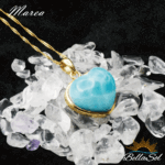 カリブ海の波を閉じ込めたラリマーペンダント～Marea～No.052（一点物） - 画像 (10)