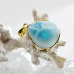 カリブ海の波を閉じ込めたラリマーペンダント～Marea～No.072（一点物） - 画像 (4)