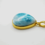 カリブ海の波を閉じ込めたラリマーペンダント～Marea～No.072（一点物） - 画像 (12)