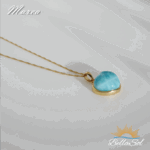 カリブ海の波を閉じ込めたラリマーペンダント～Marea～No.052（一点物） - 画像 (15)